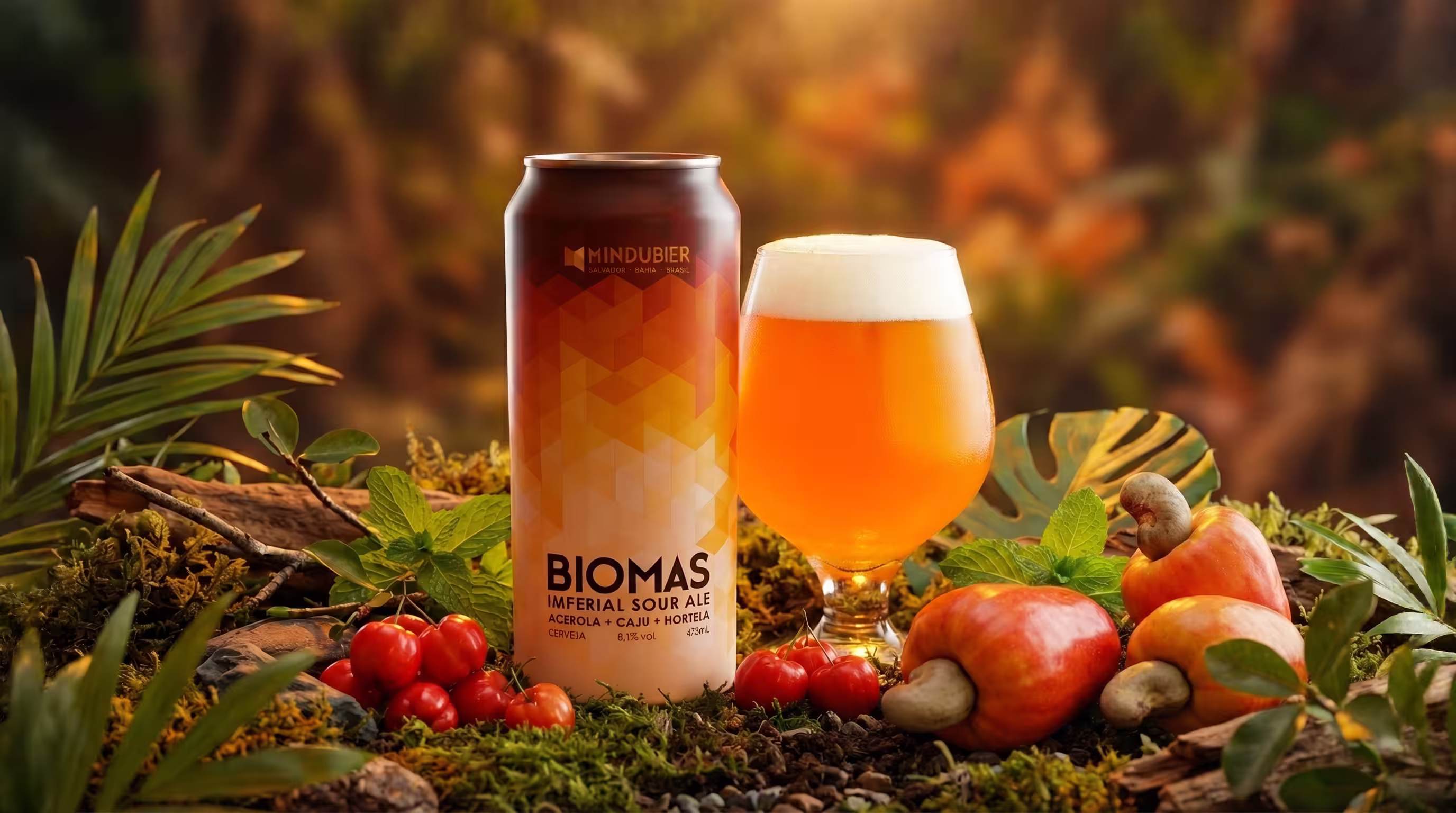 Biomas Acerola + Caju + Hortelã