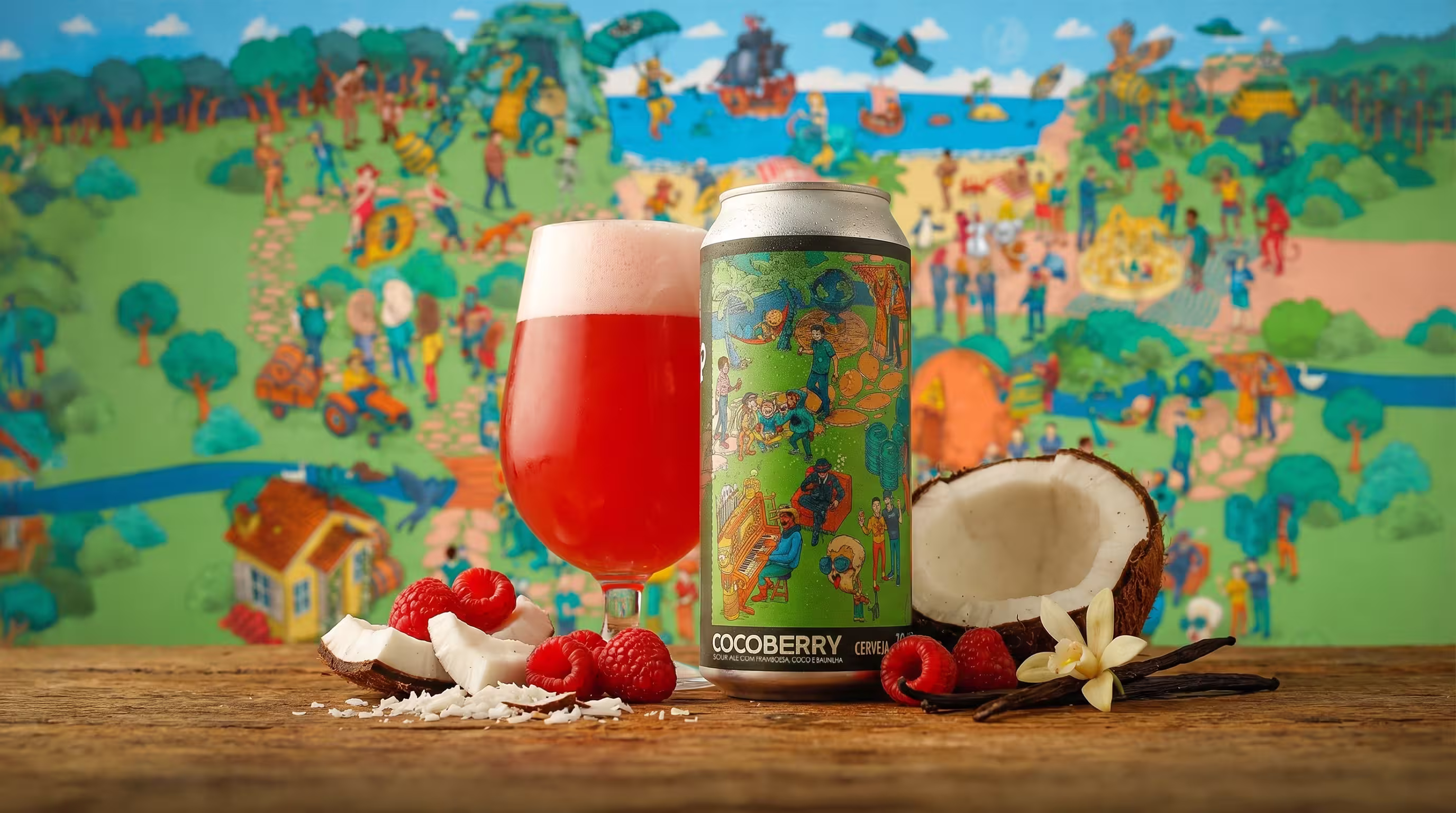 Rótulo de CocoBerry — Sour Ale