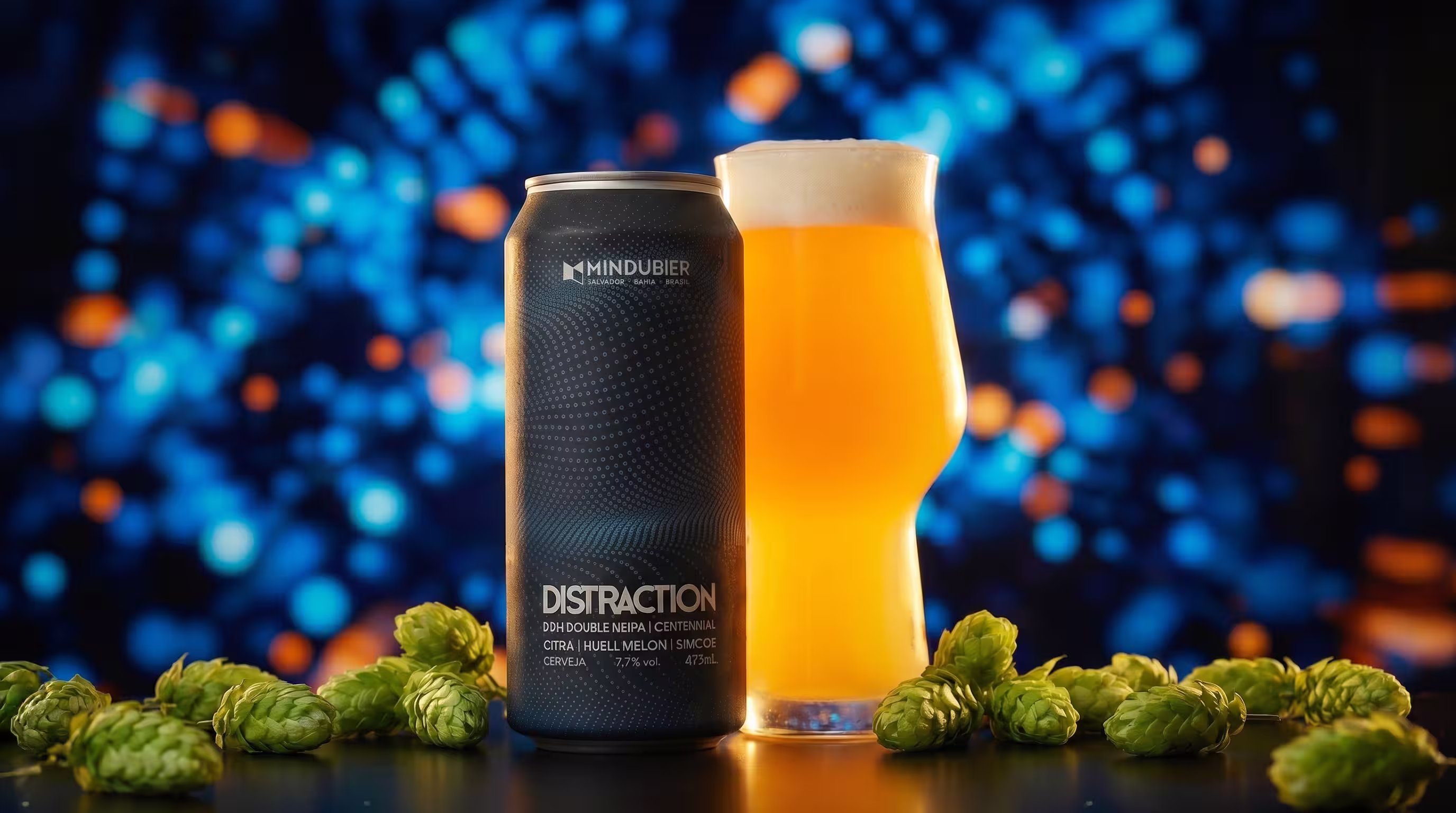 Rótulo de Distraction — Double Hazy IPA