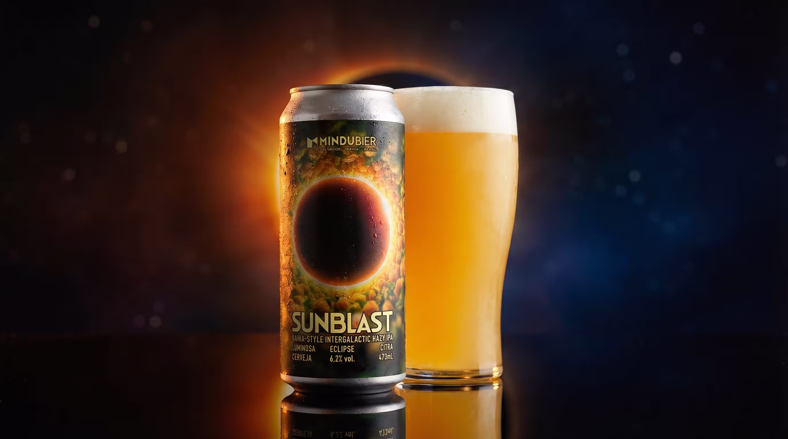 Rótulo de Sunblast — Hazy IPA