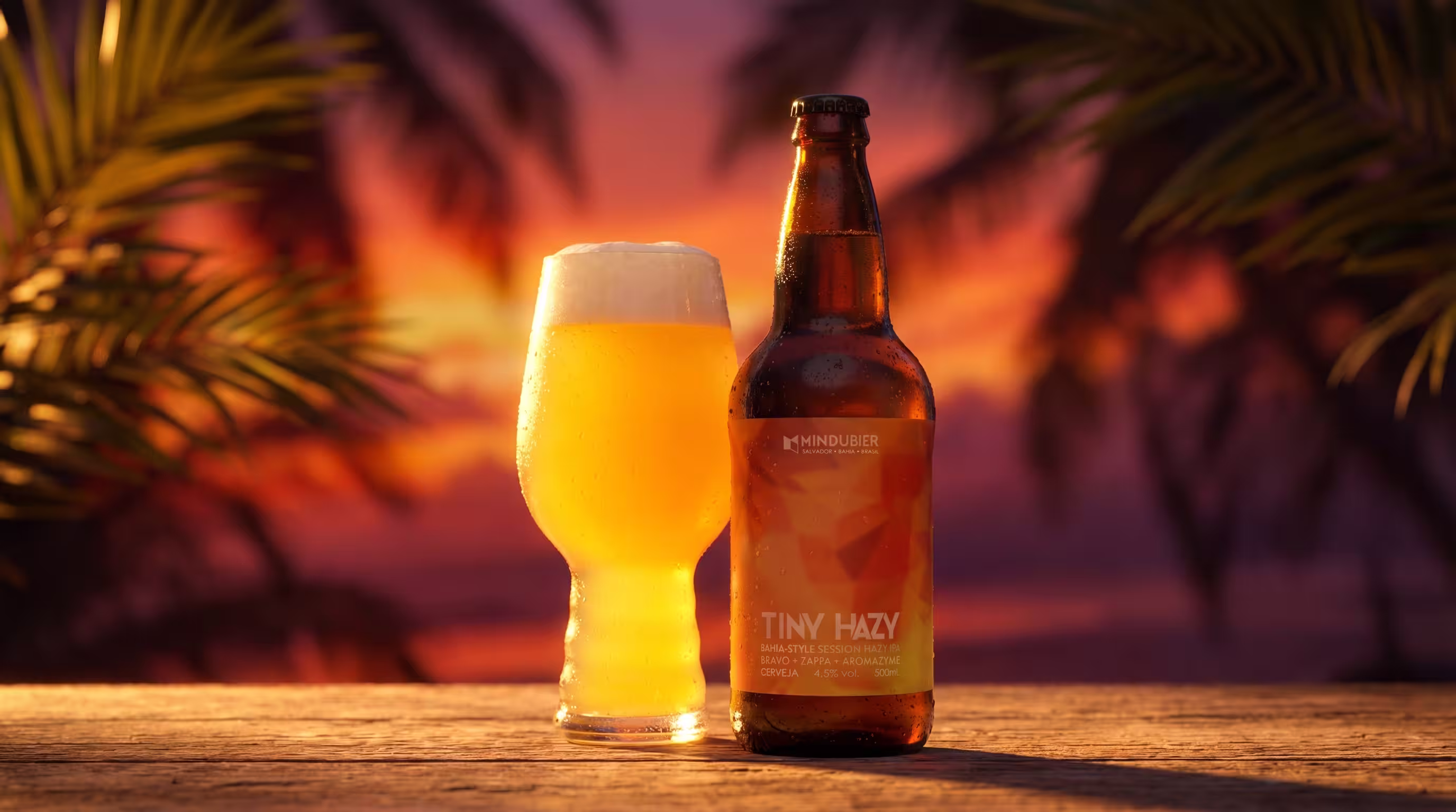Rótulo de Tiny Hazy — Session Hazy IPA