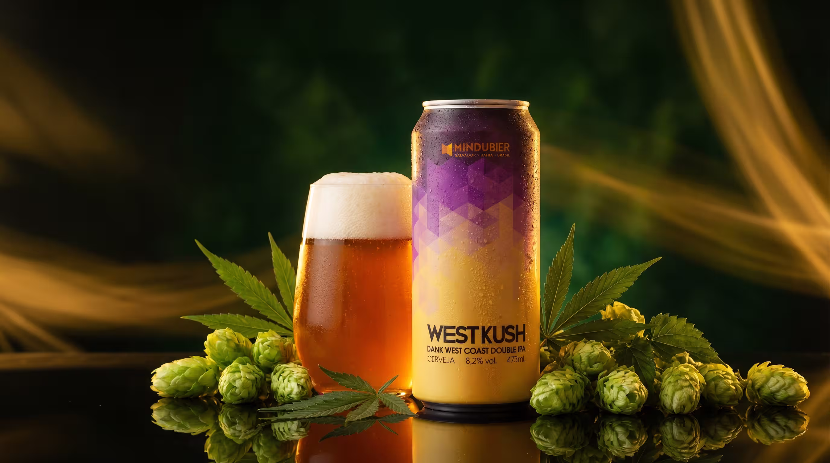 Rótulo de West Kush — Imperial IPA com Terpenos