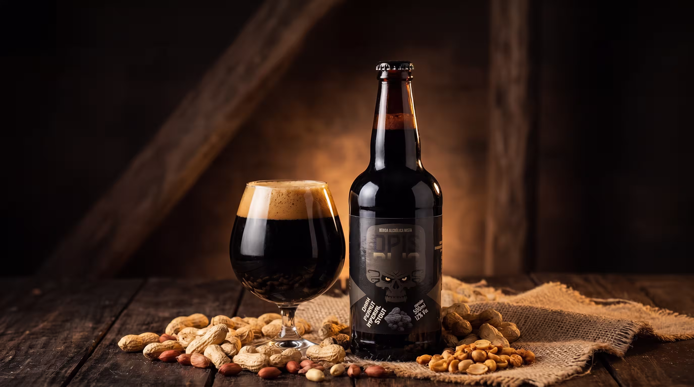 Rótulo de Dark Peanut Imperial Stout — Imperial Stout
