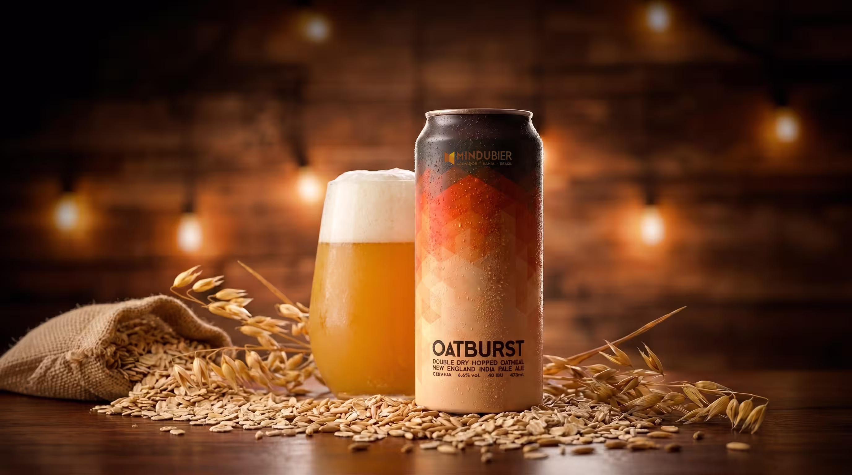 Rótulo de Oatburst — Oatmeal Hazy IPA